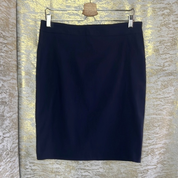 Michael Tyler Navy Blue Pencil Pull On Skirt Size 8 - Picture 2 of 9